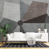 Tapet personalizat abstract cu forma abstracta de moara de vant in culori inchise dark mill