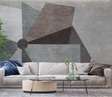 Tapet personalizat abstract cu forma abstracta de moara de vant in culori inchise dark mill