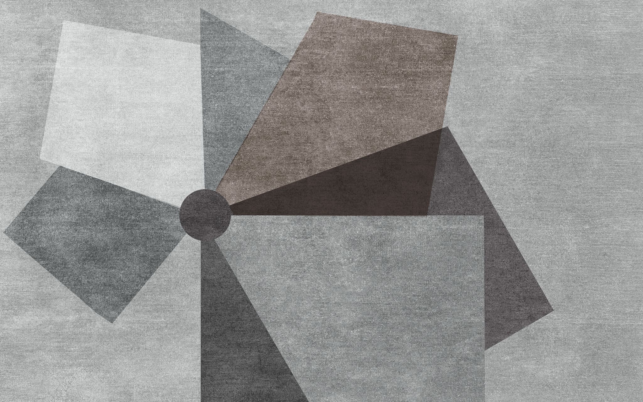 Tapet personalizat abstract cu forma abstracta de moara de vant in culori inchise dark mill