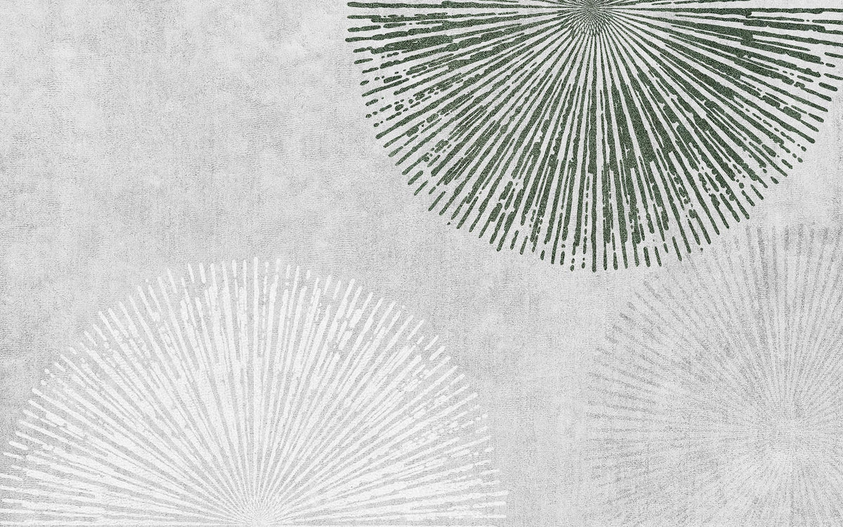 Tapet personalizat abstract cu forme abstracte pe un fundal gri abstract dandelion