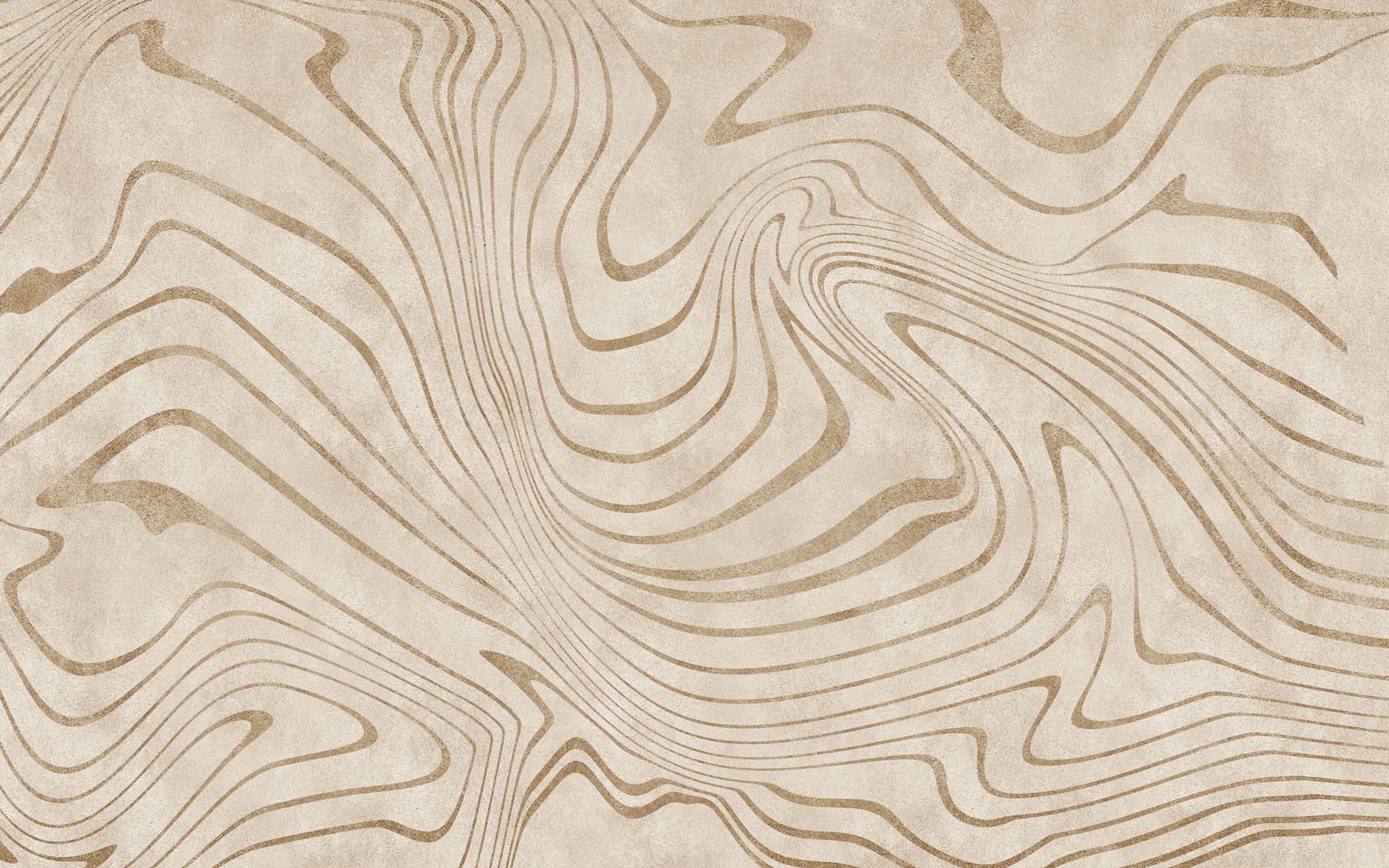 Tapet personalizat abstract cu forma abstracta in nuante de bej moving sands