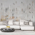 Tapet personalizat abstract cu model abstract de pene albe abstract feathers