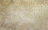 Tapet personalizat abstract cu textura de perete si picaturi aurii golden droplets