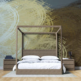 Tapet personalizat abstract cu un impact de cercuri colorate oferind un design dinamic si modern circle splash