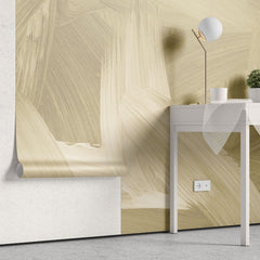 Tapet personalizat abstract cu miscari delicate de pensula oferind un aspect artistic si texturat plin de sensibilitate soft brush