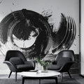 Tapet personalizat abstract cu elemente ce sugereaza haosul urban intr o compozitie dinamica si energica urban chaos