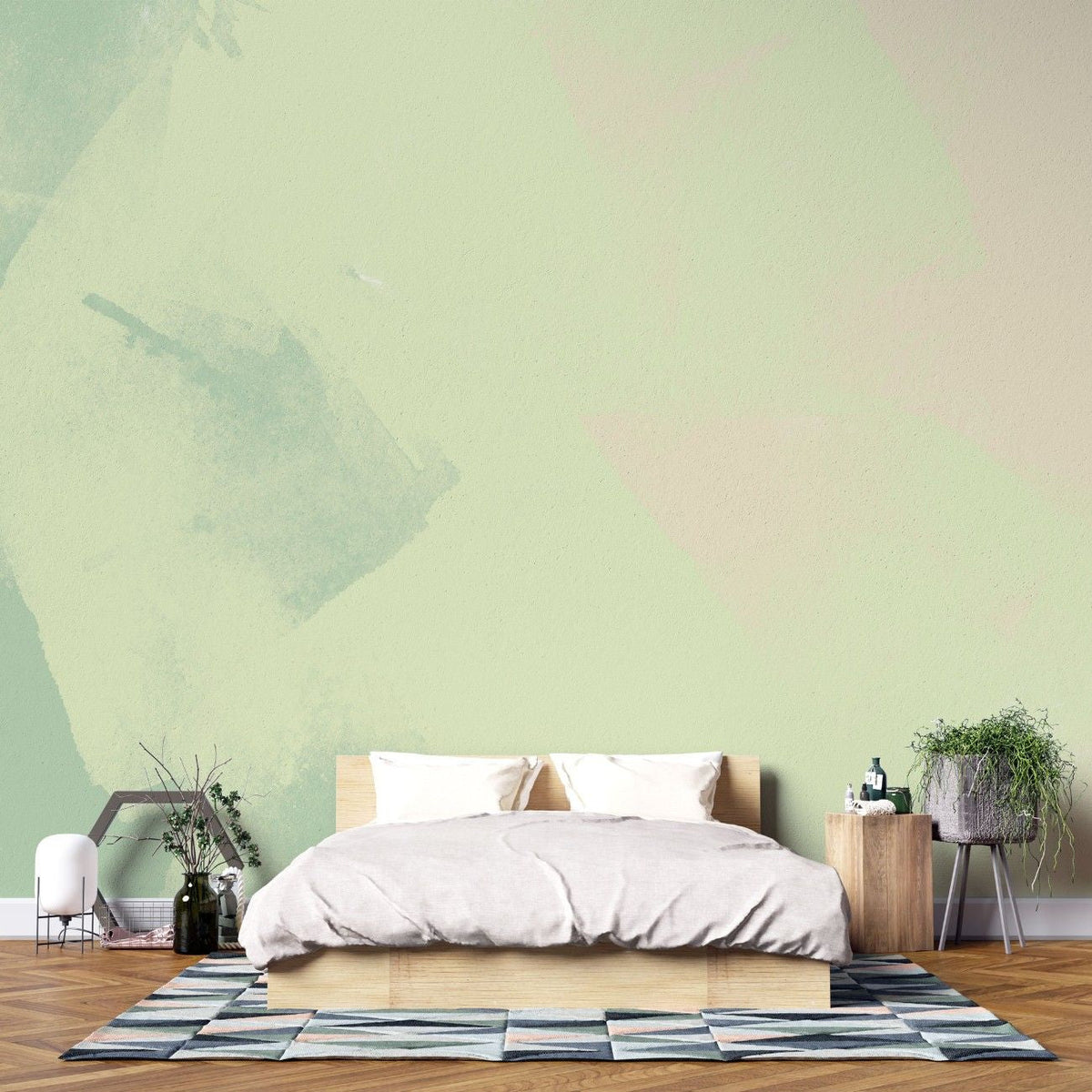Tapet personalizat abstract cu un efect de suprapunere in degrade creand o tranzitie lina si moderna a culorilor gradient overlay