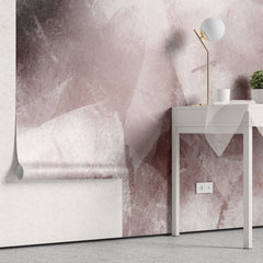 Tapet personalizat abstract cu cuburi in nuante de roz oferind un design geometric si modern cu un aer ludic pink cubes