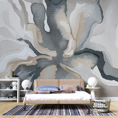 Tapet personalizat abstract cu o miscare fluida a formelor creand un design dinamic si organic fluid motion