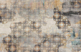 Tapet personalizat abstract cu un efect de mozaic invechit oferind o textura artistica si un aspect vintage scraped mosaique