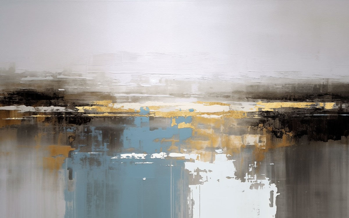 Tapet personalizat abstract cu accente de auriu si carbune creand un contrast elegant si modern gold and charcoal