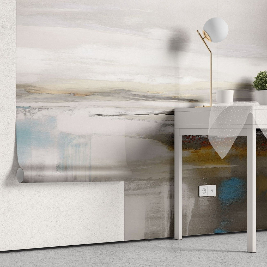 Tapet personalizat abstract definit prin absenta formelor clare cu spatii negative ce creeaza o imagine minimalista si intriganta defined by absence