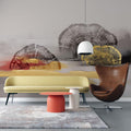 Tapet personalizat abstract cu un print ce imita lemnul intr o maniera stilizata si moderna abstract woodprint