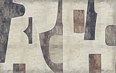 Tapet personalizat abstract cu o schita de perete oferind un aspect arhitectural si minimalist wall blueprint