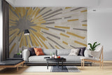 Tapet personalizat abstract cu geometrie tonala cu forme si nuante ce creeaza o armonie vizuala tonal geometry