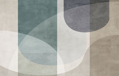 Tapet personalizat abstract cu o compozitie minimalista si esentiala ce pune accent pe forme si spatiu bare composition