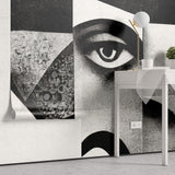 Tapet Personalizat Abstract cu structuri abstracte de portret - MODERN PORTRAIT