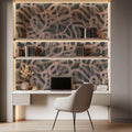 Tapet Personalizat Abstract cu bucle roz interconectate - WARMY