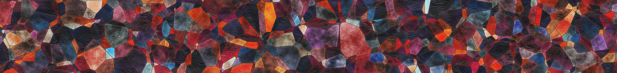 Tapet Personalizat Abstract cu vitralii colorate si unde de apa - STAINED GLASS WATER
