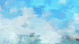 Tapet Personalizat Abstract cu pictura abstracta in nuante de albastru - OCEAN BRUSH