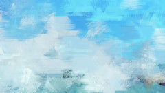 Tapet Personalizat Abstract cu pictura abstracta in nuante de albastru - OCEAN BRUSH