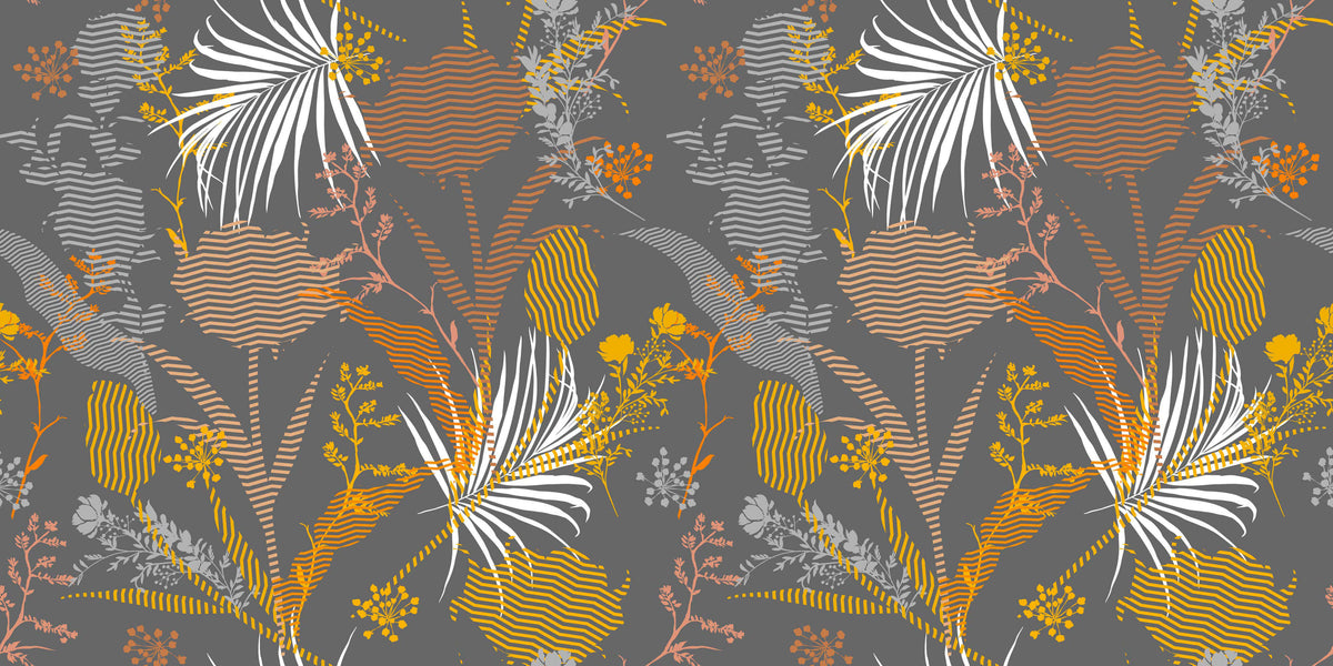 Botanic Graphic Personalised Wallpaper