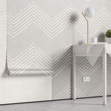 Tapet Personalizat Abstract cu vopsea decorativa - PLASTER WAVES