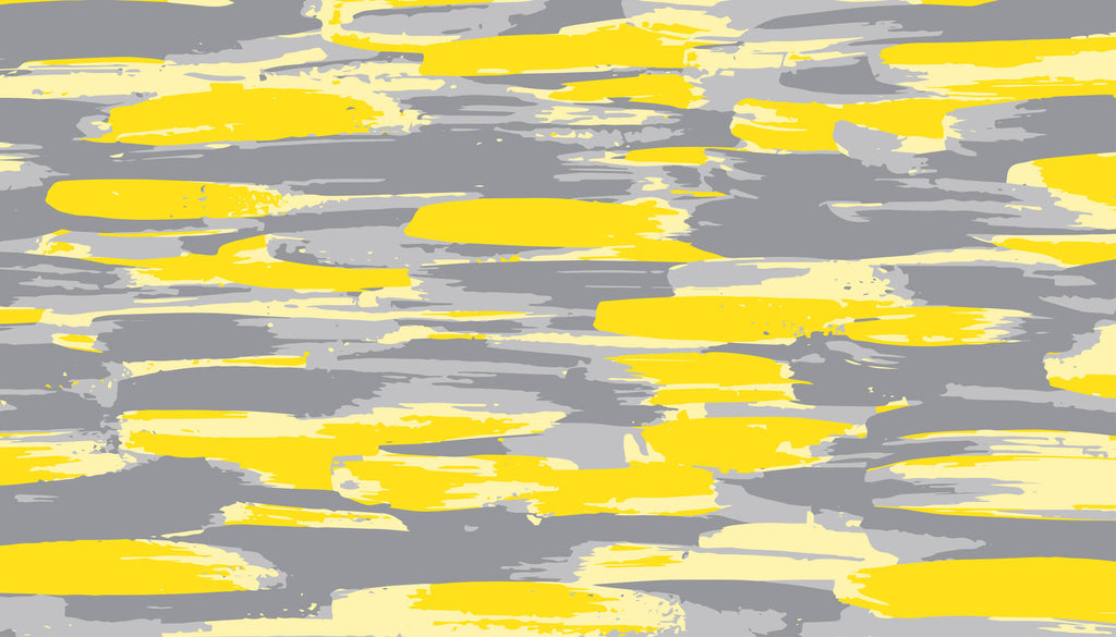 Tapet Personalizat Abstract cu arta digitala abstracta in nuante de galben si gri - YELLOW ACCENT