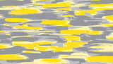 Tapet Personalizat Abstract cu arta digitala abstracta in nuante de galben si gri - YELLOW ACCENT