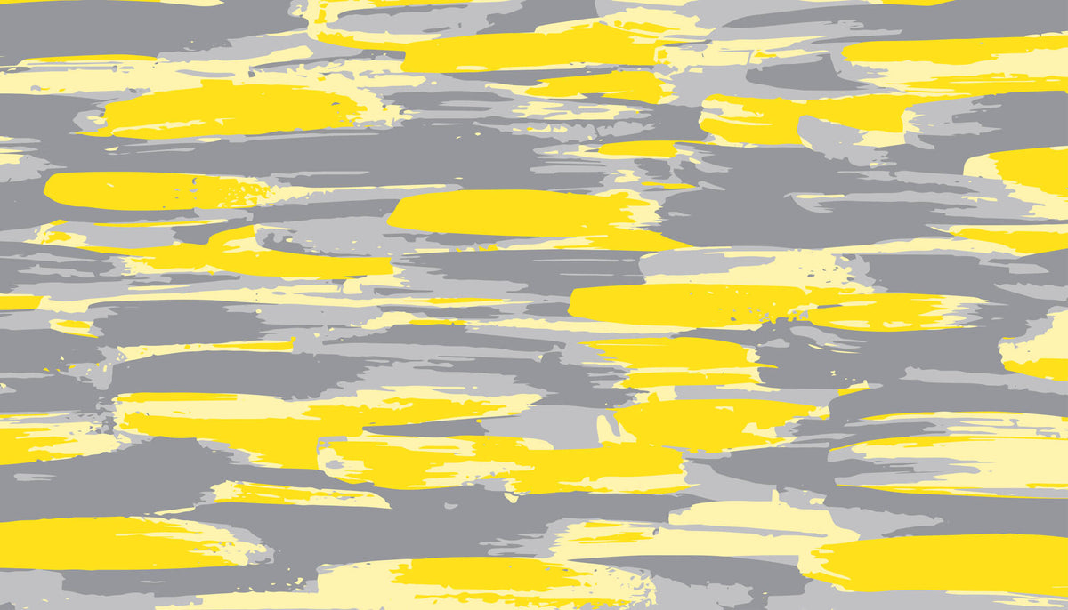 Tapet Personalizat Abstract cu arta digitala abstracta in nuante de galben si gri - YELLOW ACCENT