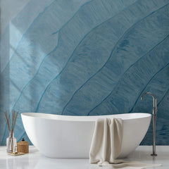 Tapet Personalizat Abstract cu valuri in pictura abstracta - OCEAN VIBES
