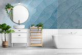 Tapet Personalizat Abstract cu valuri in pictura abstracta - OCEAN VIBES
