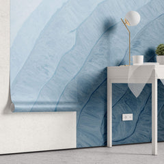 Tapet Personalizat Abstract cu valuri in pictura abstracta - OCEAN VIBES