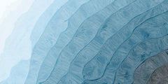 Tapet Personalizat Abstract cu valuri in pictura abstracta - OCEAN VIBES