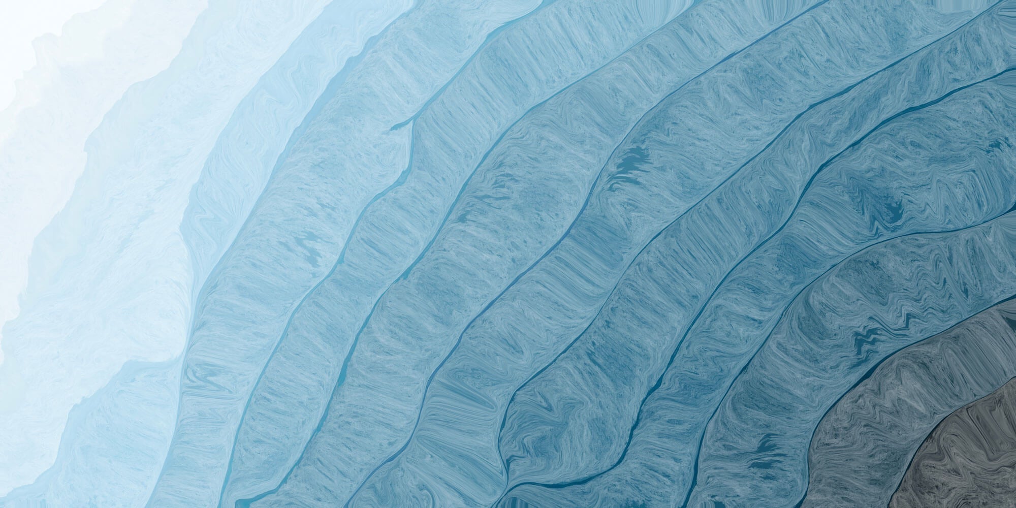 Tapet Personalizat Abstract cu valuri in pictura abstracta - OCEAN VIBES