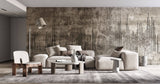 Tapet Personalizat Abstract cu textura de piatra si linii abstracte - LINED WALL