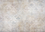 Tapet Personalizat Abstract cu model rococo intr-o textura vintage - CEMENT ROCOCO
