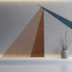 Tapet Personalizat Abstract cu elemente ascutite si textura decorativa - LEVER PEAKS