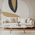 Tapet Personalizat Abstract cu un design minimalist abstract in nuante de bej - HYGGE AESTHETIC