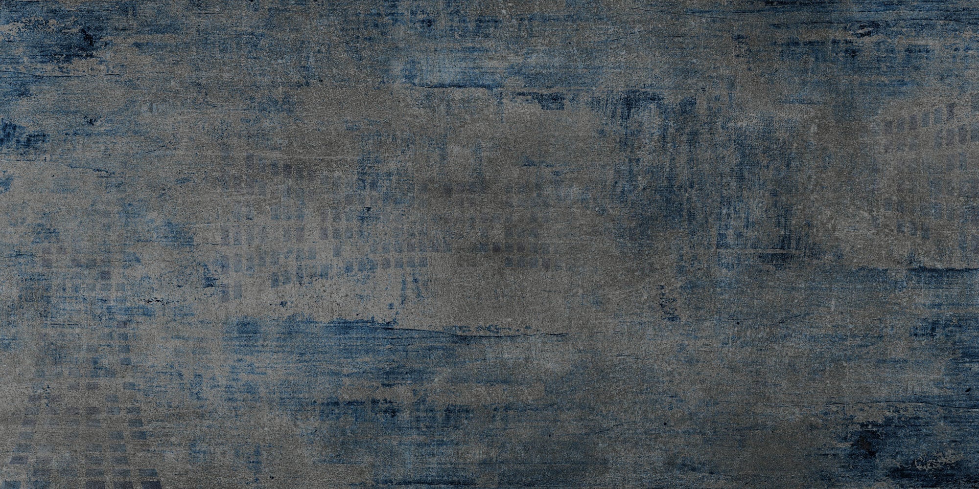 Tapet Personalizat Abstract cu piatra gri si insertii albastre - OLD BLUE FABRIC