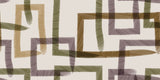 Tapet Personalizat Abstract cu dreptunghiuri texturate in nuante maronii verzi si mov - CHAIN PAINT