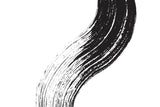 Tapet Personalizat Abstract cu urma de pensula si vopsea neagra in stil japonez - JAPANESE BRUSH STROKE