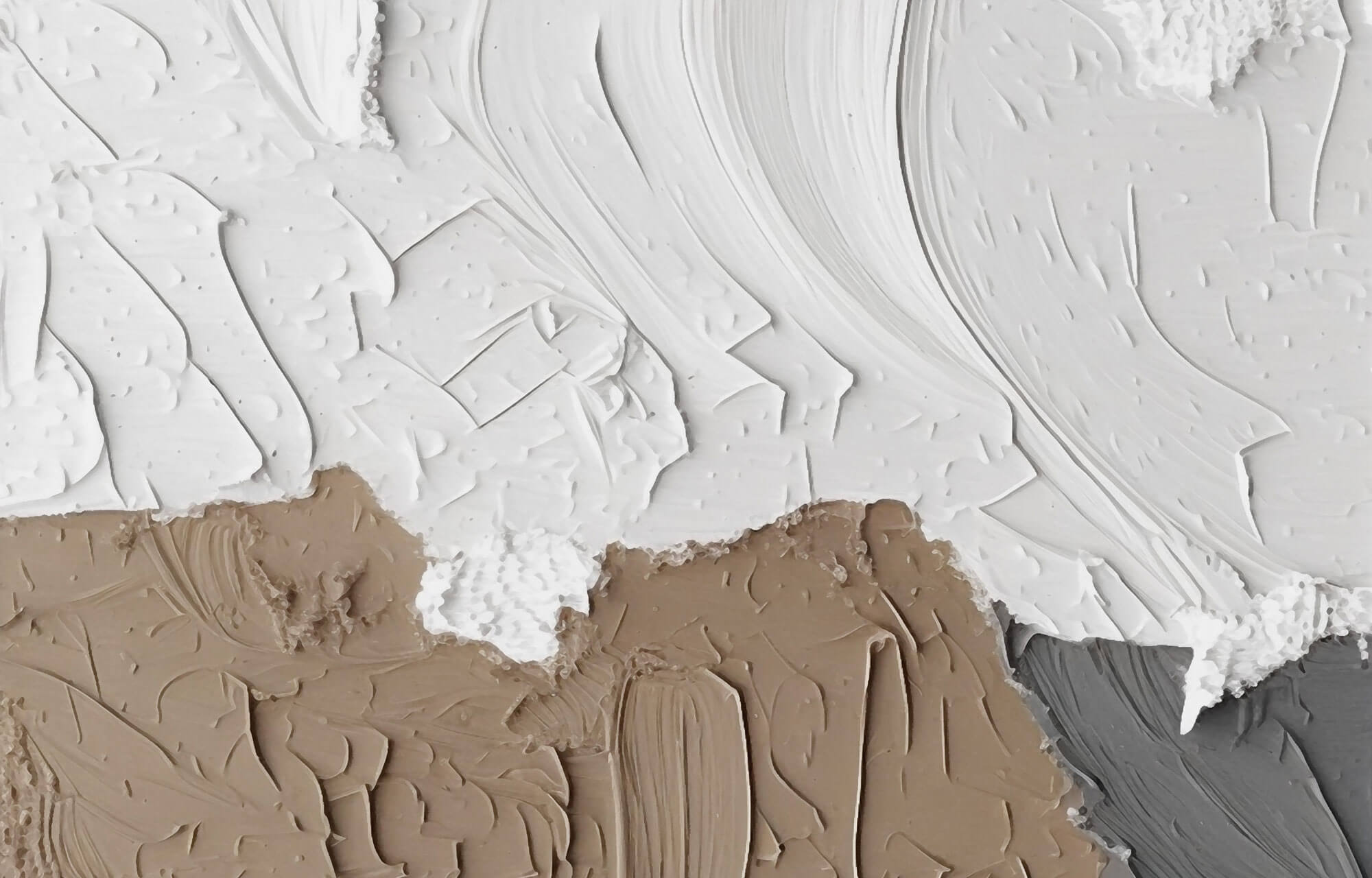 Tapet Personalizat Abstract cu texturi acrilice in relief 1 - TEXTURED SHORE I