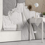 Tapet Personalizat Abstract cu texturi acrilice in relief 2 - TEXTURED SHORE II