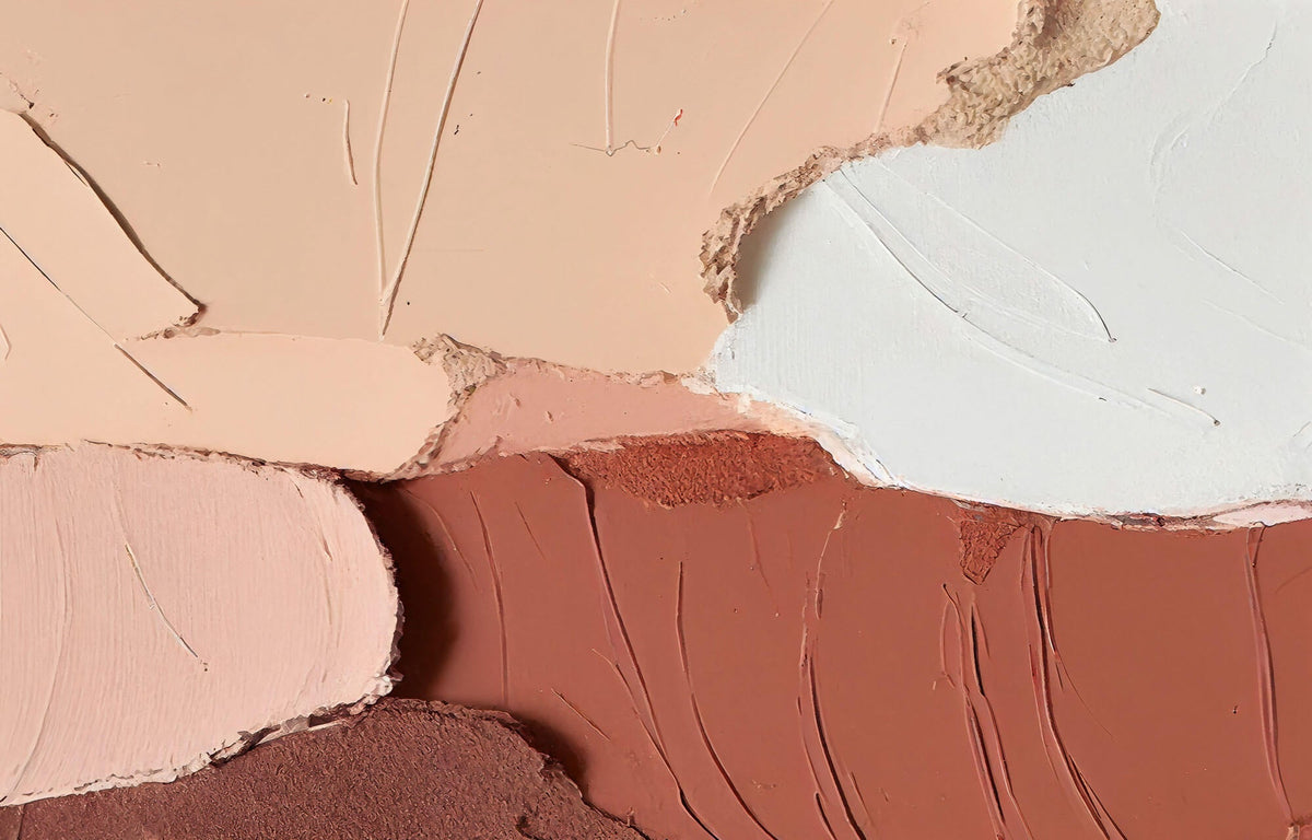 Tapet Personalizat Abstract cu insertii acrilice iesite in relief - BLUSH MIX