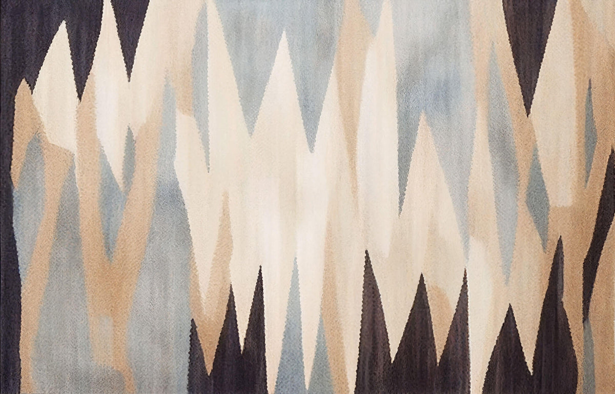 Tapet Personalizat Abstract cu varfuri abstracte pe fundal texturat - SHARP CAVE WALL