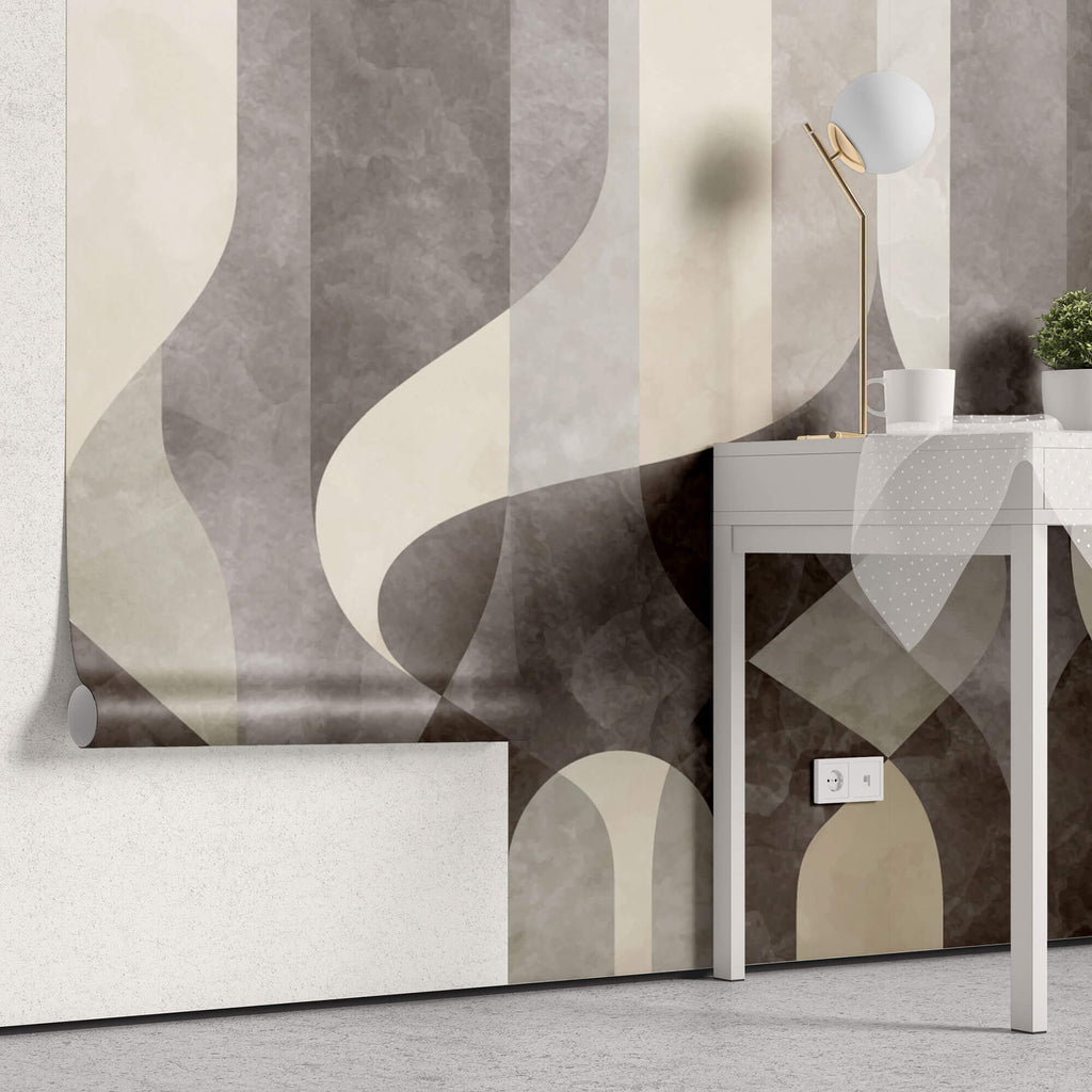 Tapet Personalizat Abstract cu model abstract similar unor draperii - THEATRE CURTAINS