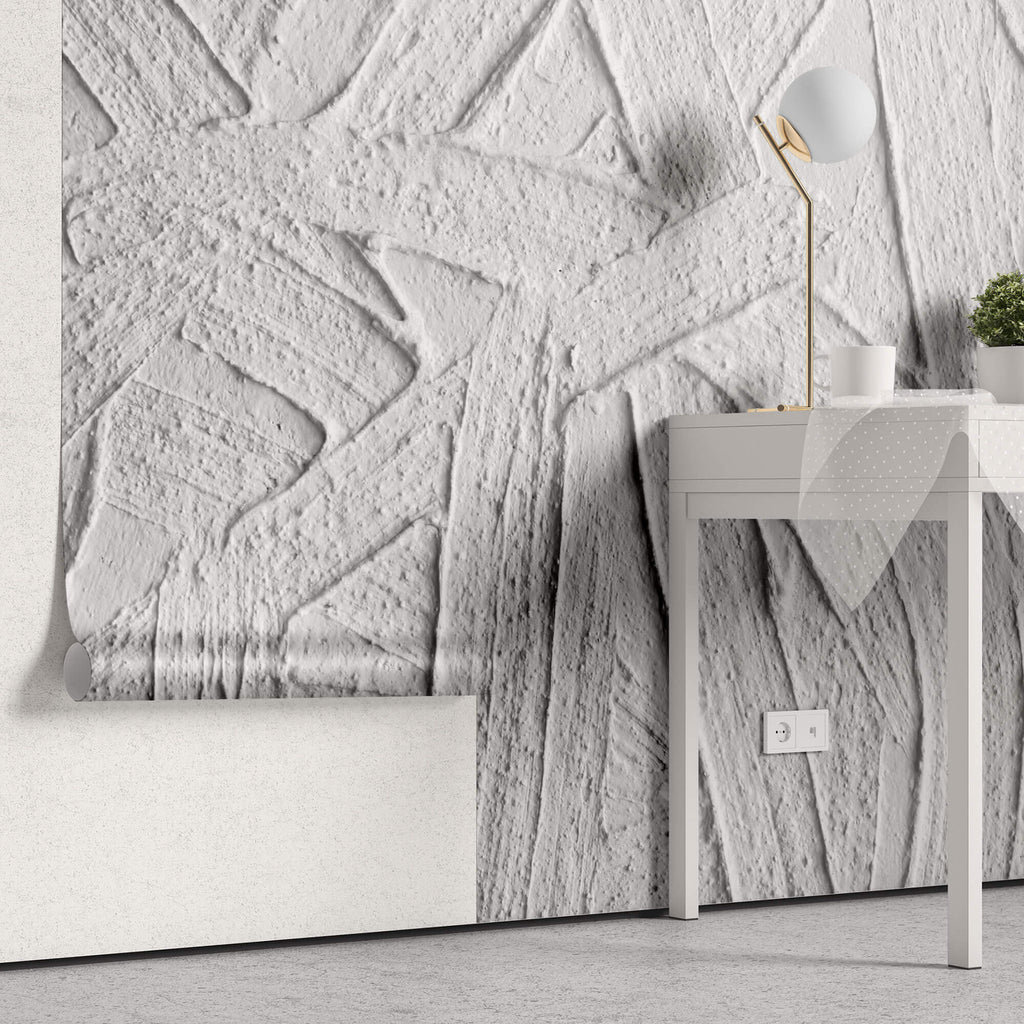 Tapet Personalizat Abstract cu plaster neuniform vazut de aproape - RAW STUCCO FINISH