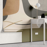 Tapet Personalizat Abstract cu elemente boho abstracte - WARM BOHO ABSTRACT