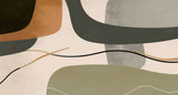 Tapet Personalizat Abstract cu elemente boho abstracte - WARM BOHO ABSTRACT
